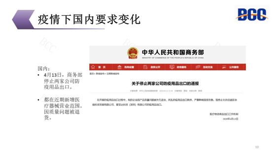 疫情下國內要求變化